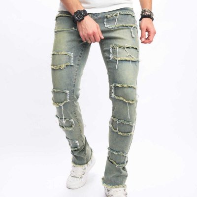 Men Fashion Casual Ripped Jeans