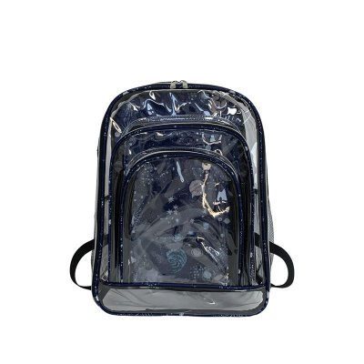 Fashion Large Capacity Graffiti Clear Pvc Backpack