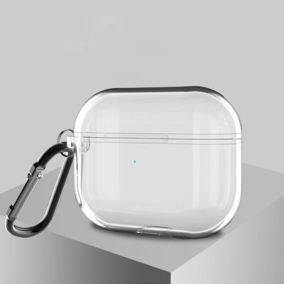 Fashion Solid Color Transparent AirPods Case