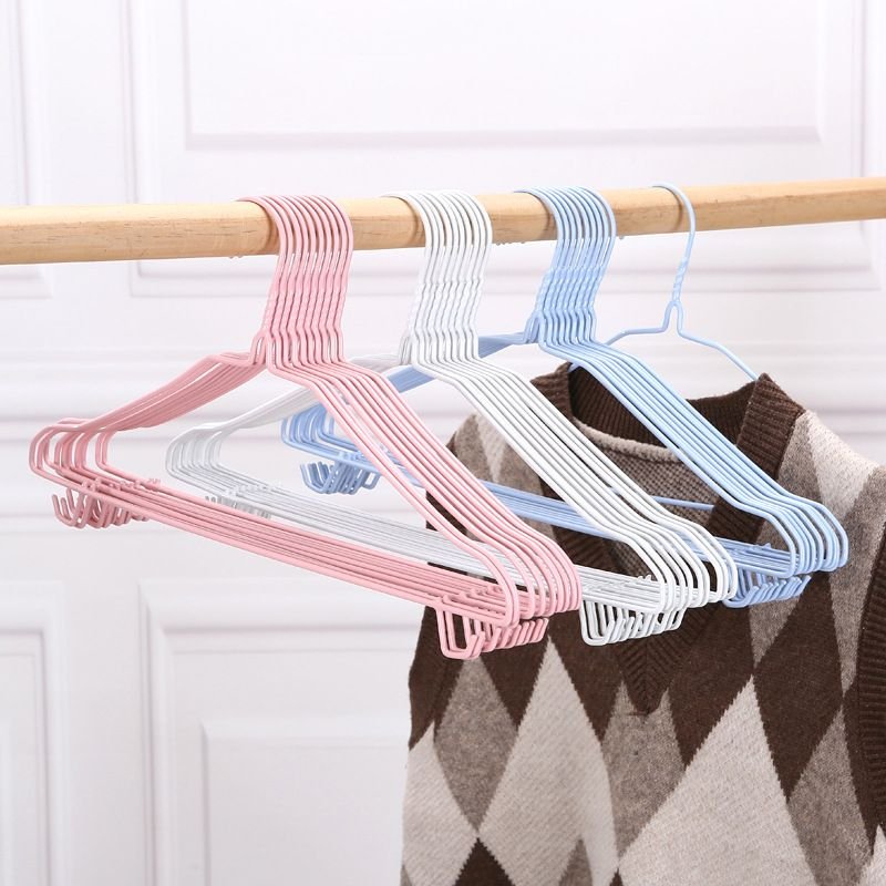 Household Seamless All-Inclusive Non-Slip And Thick Iron Clothes Hanger 10Pcs-Dozen