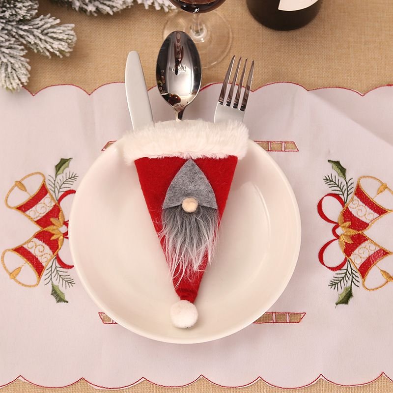 Christmas Decorative Creative Tableware Protective Cover