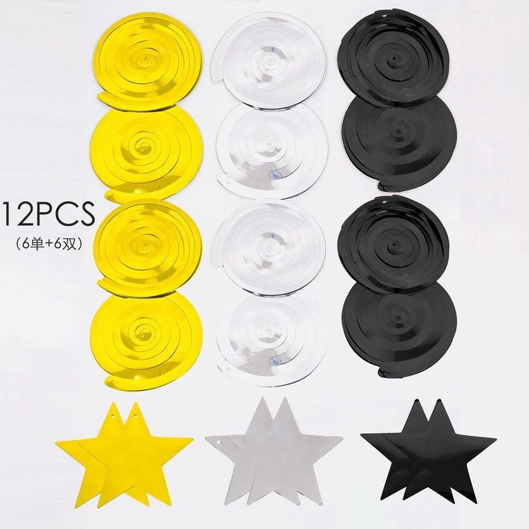 Pvc Spiral Pentagram Star Pull Festival Party Decoration