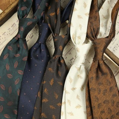 Men Simple British Style Polyester Suit Tie
