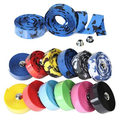 Bicycle Handlebar Tape Eva Grips Sponge Bike Handle Grip Tape Cycling Anti-Slip Handlebar Bar Tape Raod Bike Multi Camoflague