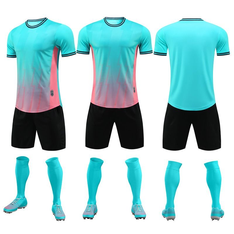 Custom Men Gradient Color Contrast Soccer Jerseys