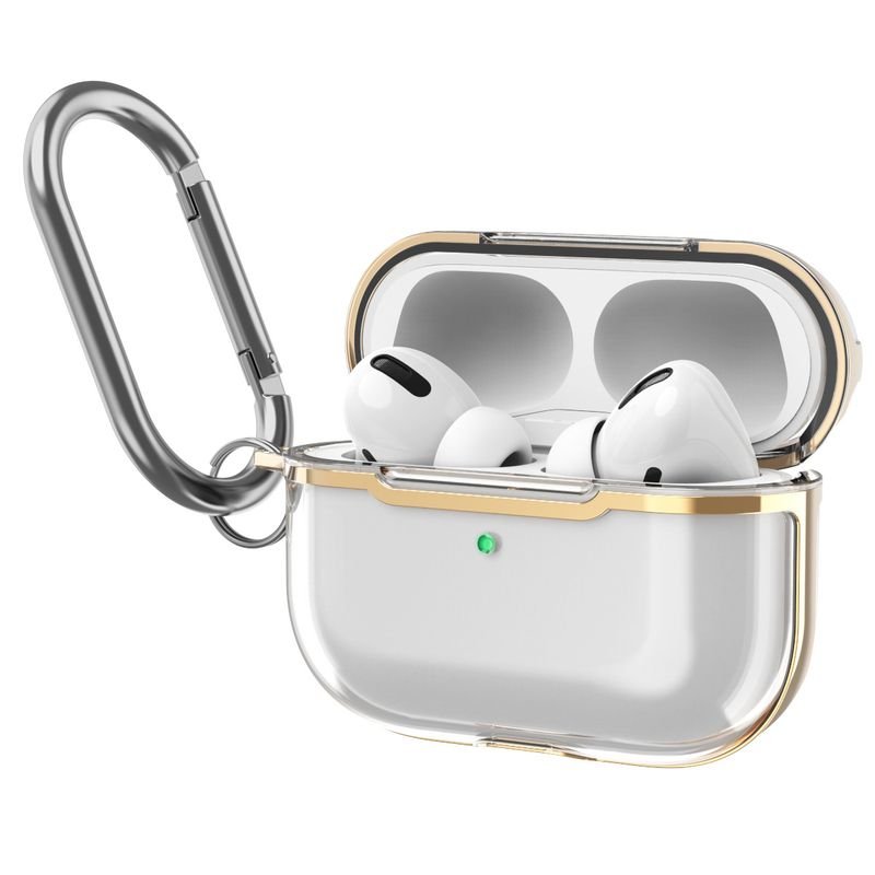 Simple Electroplated Transparent Apple Bluetooth Headset Protective Case