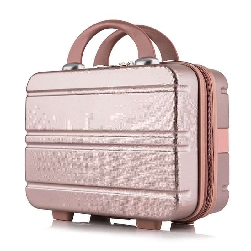 Women Fashion Solid Color Box Type Cosmetic Case
