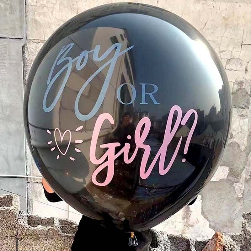 36 Inch Round Sex Reveals Balloon Combination Boy Or Girl Baby Boy Girl Party Arrangement Set