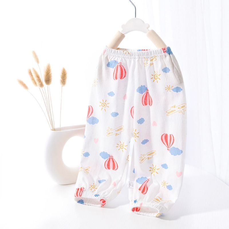 Kids Baby Boys Girls Summer Casual Cute Smiley Stripe Polka Dot Print Trousers