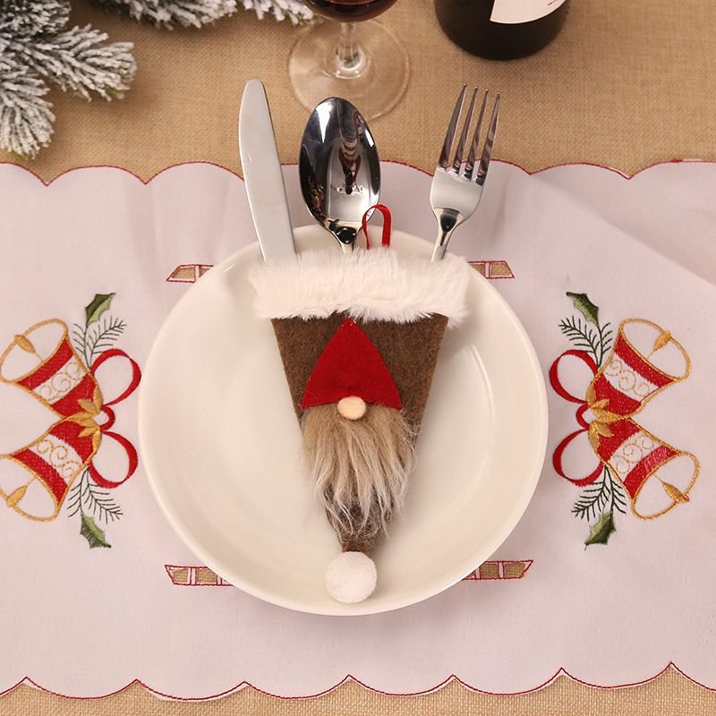 Christmas Decorative Creative Tableware Protective Cover