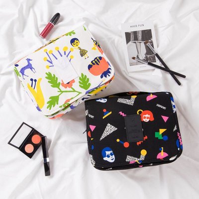 Women Fashion Cartoons Printing Large Capacity Cosmetic Bags