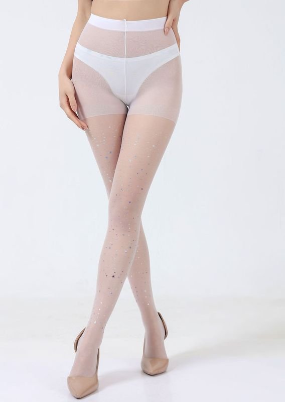 Women Fashion Sexy Stars Shiny Print Pantyhose