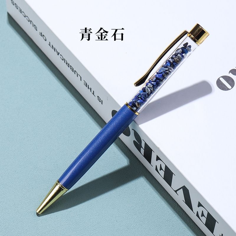 Simple Neutral Natural Crystal Gravel Ballpoint Pen