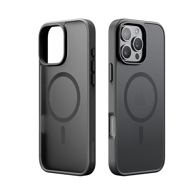 Simple Transparent Magnetic Apple Mobile Phone Protective Case
