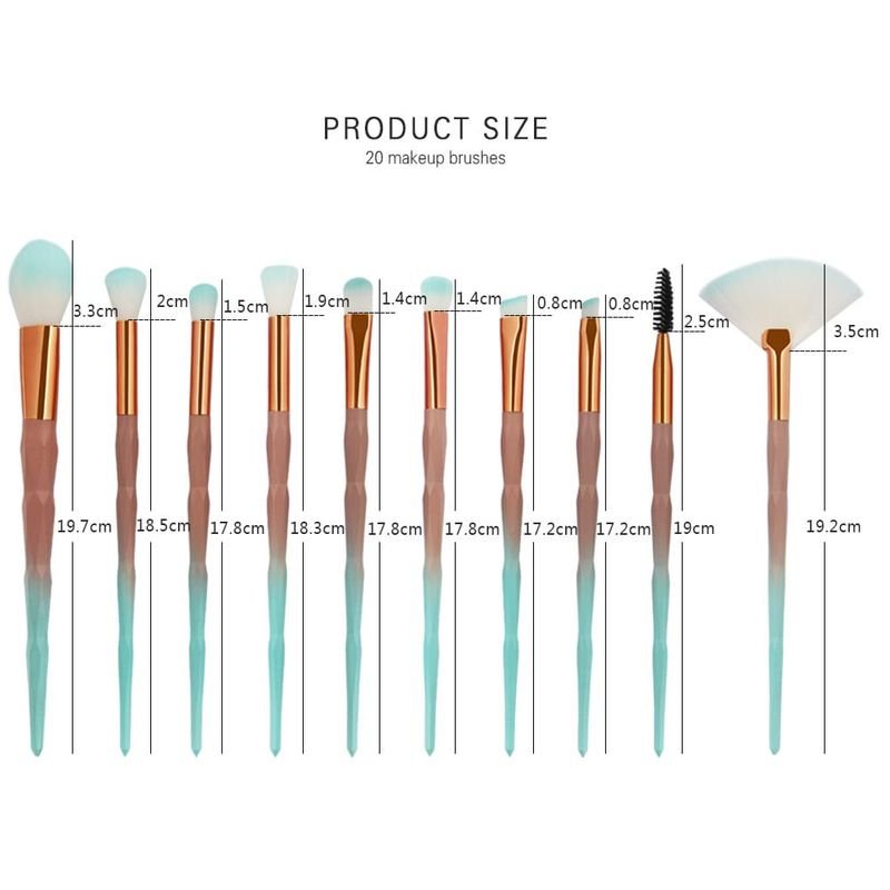 20Pcs/Set Makeup Brushes Powder