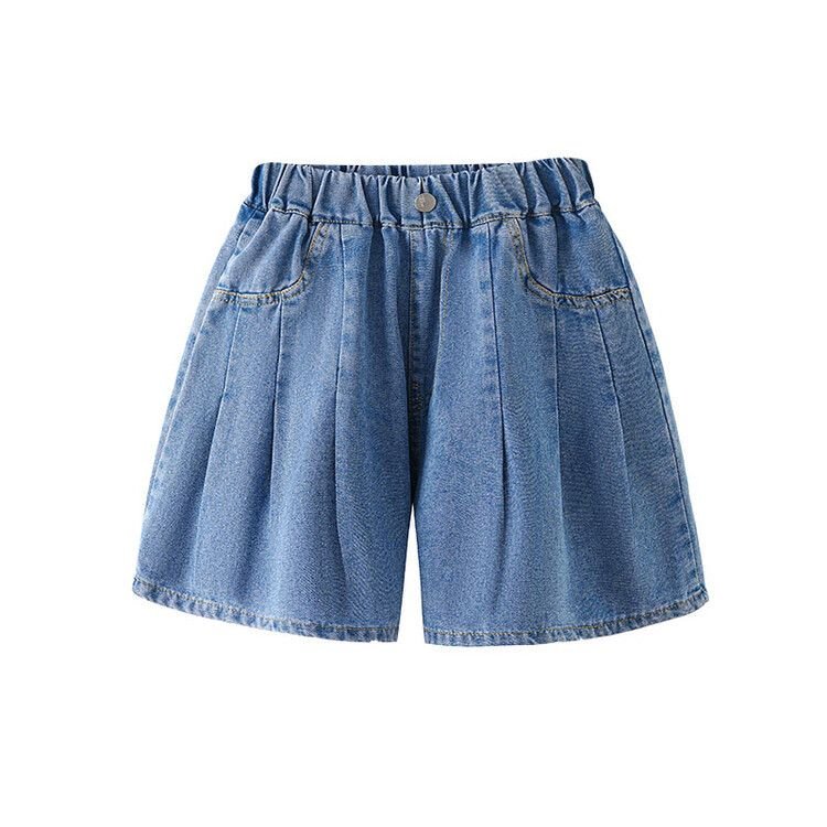 Kids Toddler Big Girls Fashion Casual Loose Denim Shorts