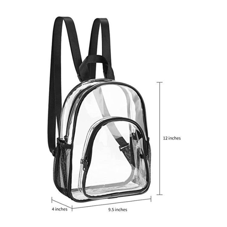 Unisex Fashion Pvc Clear Large-Capacity Backpack