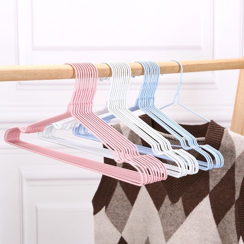 Household Seamless All-Inclusive Non-Slip And Thick Iron Clothes Hanger 10Pcs-Dozen