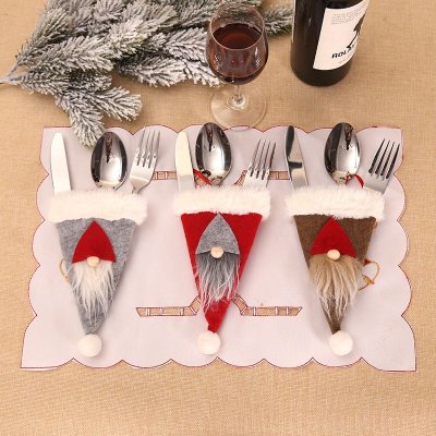 Christmas Decorative Creative Tableware Protective Cover