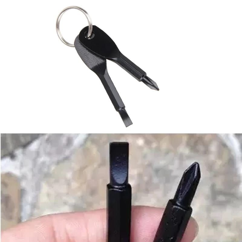 Mini Portable Key Ring Screwdriver