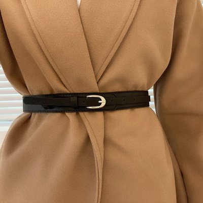 Women Fashion Alloy Pin Buckle PU Belt